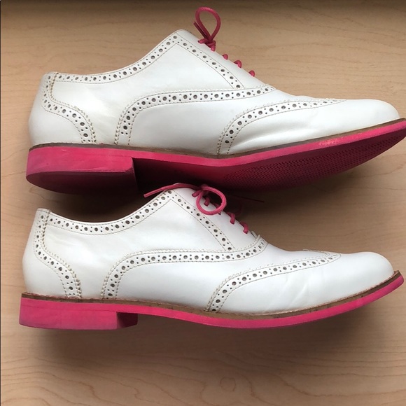 Cole Haan Shoes - Cole Haan white leather wingtip shoes